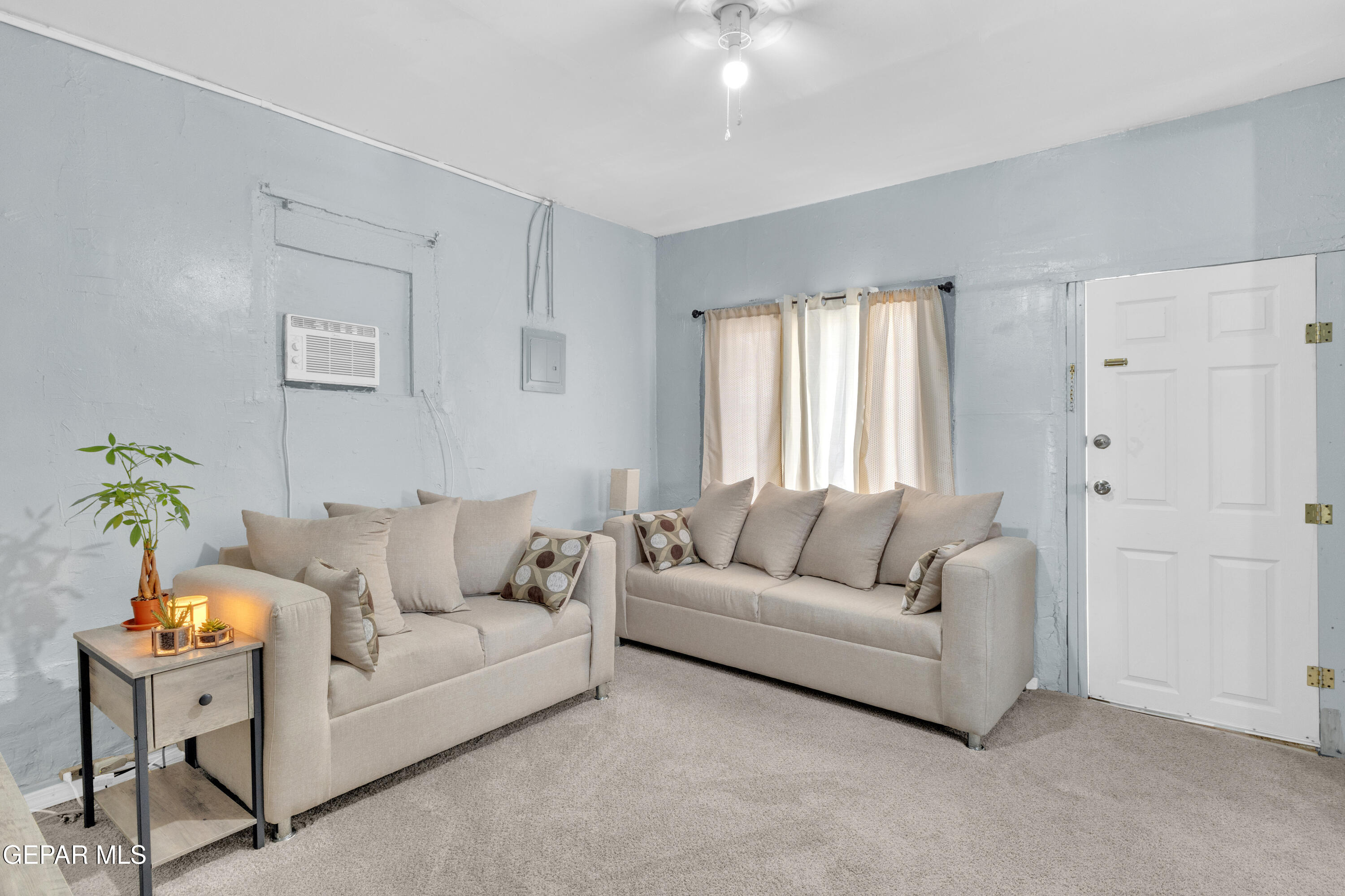 720 Johnson Street Fabens, TX 79838 - Photo 10 of 68 a living room with furniture and a potted plant