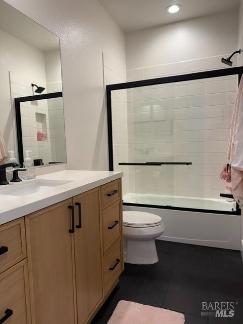 715 Rockview Road Novato, CA 94949 - Photo 10 of 35 Full bath with new stone flooring located on the 3rd level.