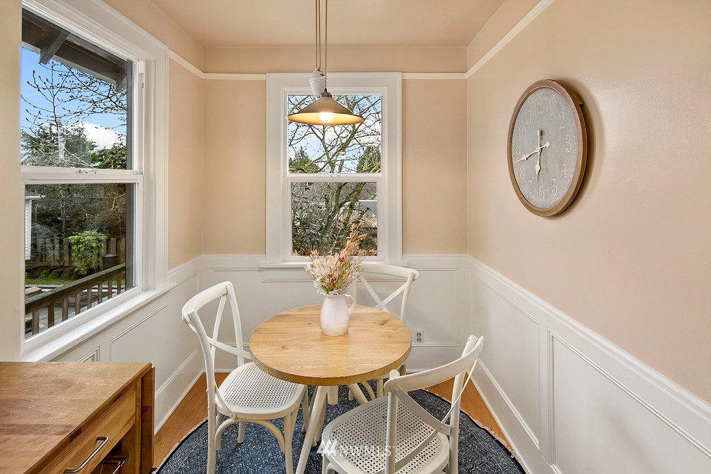 537 Northeast 82nd Street Seattle, WA 98115 - Photo 9 of 28 a view of a dining room with furniture window and outside view