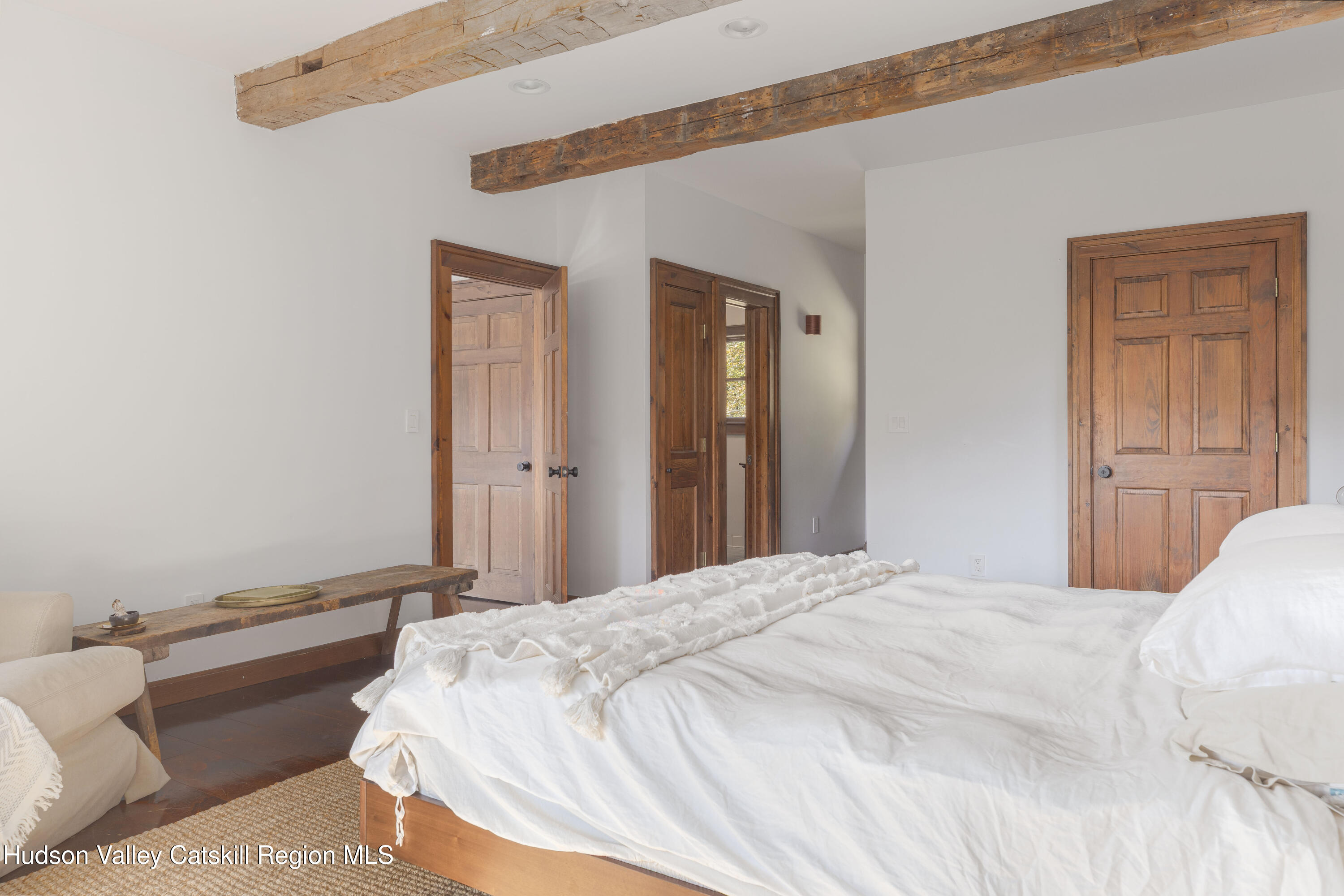 396 Doig Hollow Road Bovina, NY 13731 - Photo 35 of 44 a bedroom with a bed and a closet