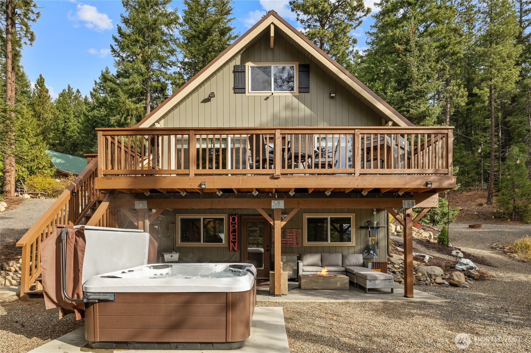 110 Deer Point Lane Ronald, WA 98940 - Photo 26 of 40 a view of house with roof deck front of house