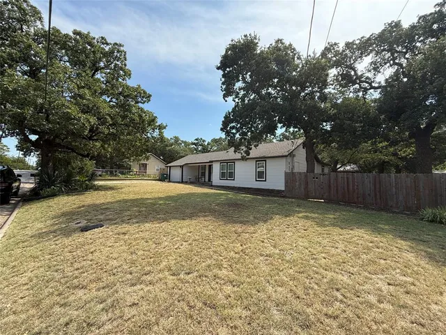 a backyard of a house