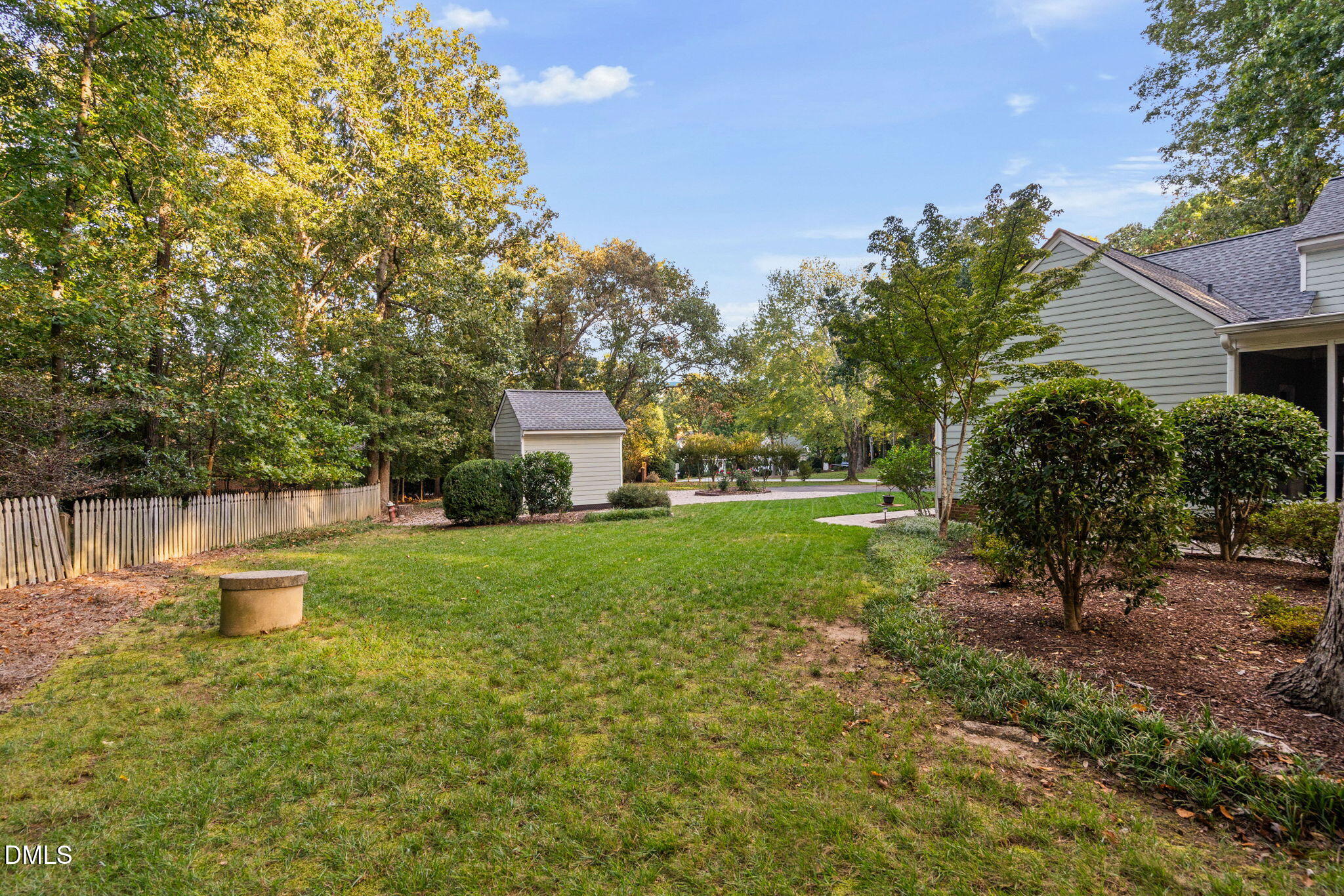 1405 October Road Raleigh, NC 27614 - Photo 33 of 40 a house view with a garden space