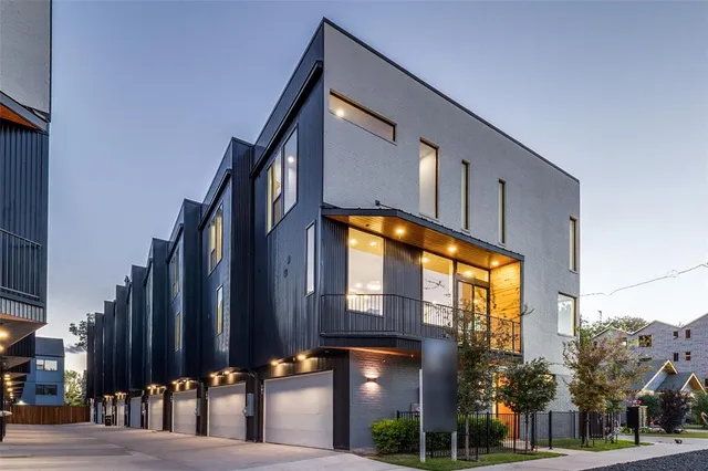 a view of a building with a street