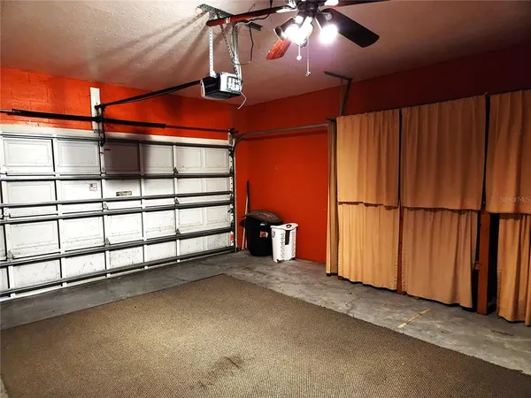 a view of a garage room