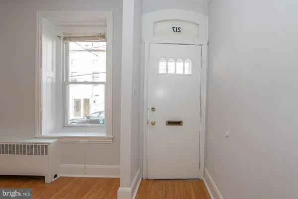 a view of a room with front door