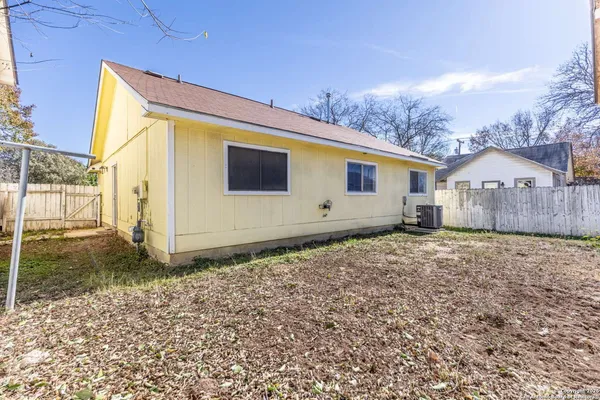 a backyard of a house
