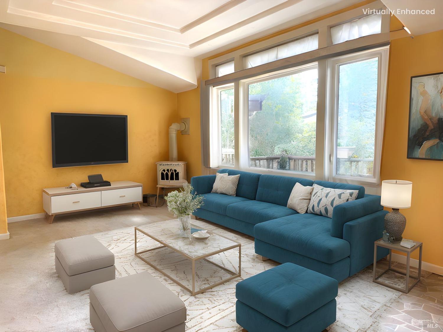 43300 Little River-Airport Road, Unit 35 Little River, CA 95456 - Photo 6 of 23 a living room with furniture and a flat screen tv