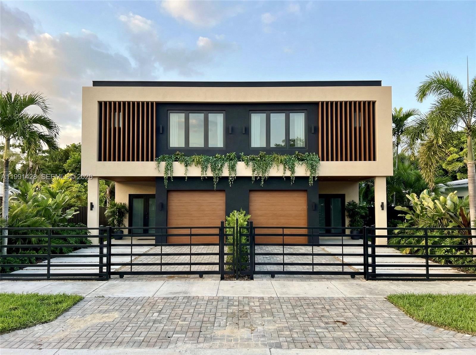 a front view of a building with entryway