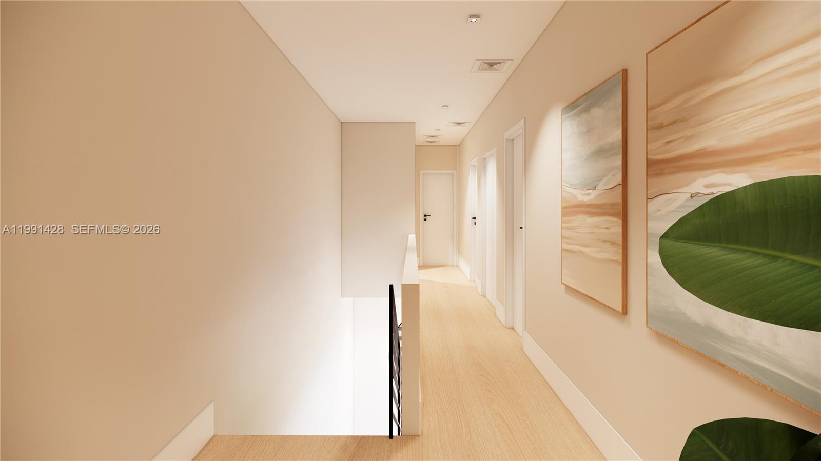 3021 Southwest 27th Street Miami, FL 33133 - Photo 25 of 40 a view of a hallway with wooden floor