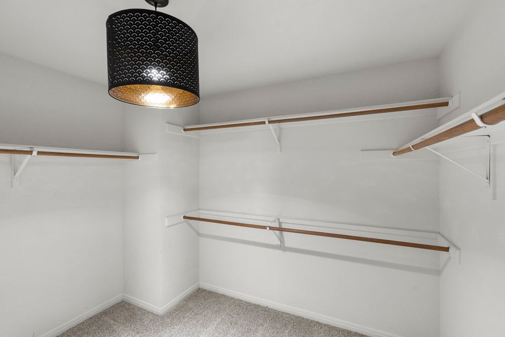 1406 Dapplegrey Lane Austin, TX 78727 - Photo 19 of 38 Walk in closet featuring light carpet