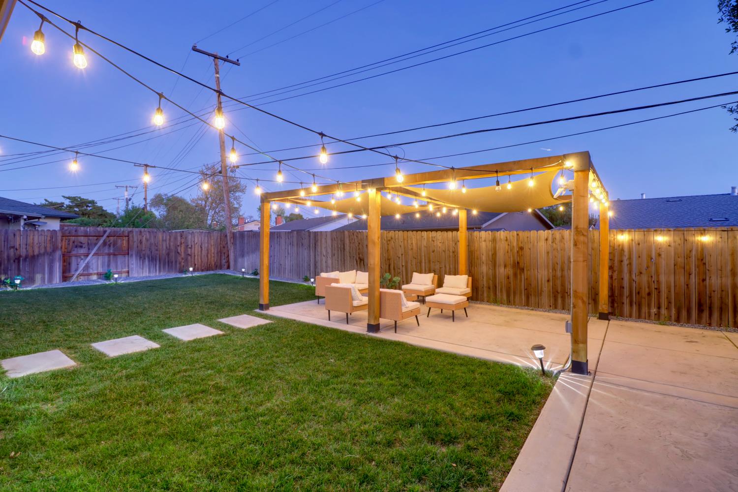 5208 Rambler Way Sacramento, CA 95841 - Photo 4 of 51 a view of a porch with furniture and garden