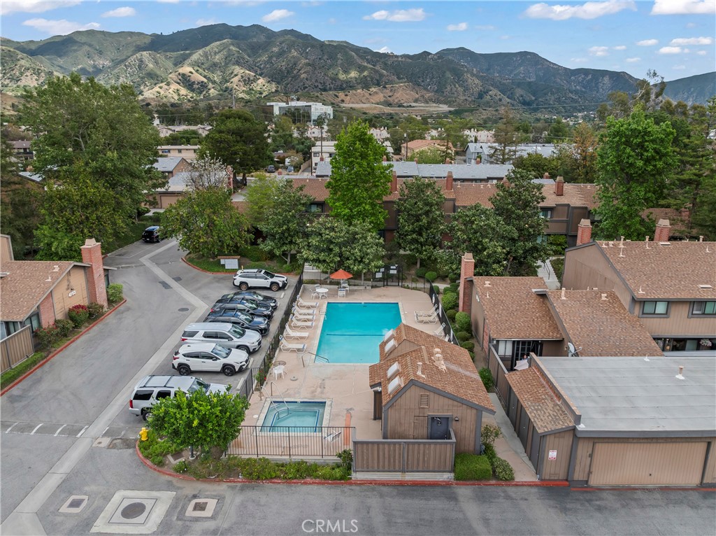 14456 Foothill, Unit 47 Sylmar, CA 91342 - Photo 25 of 26 an aerial view of a house with a yard