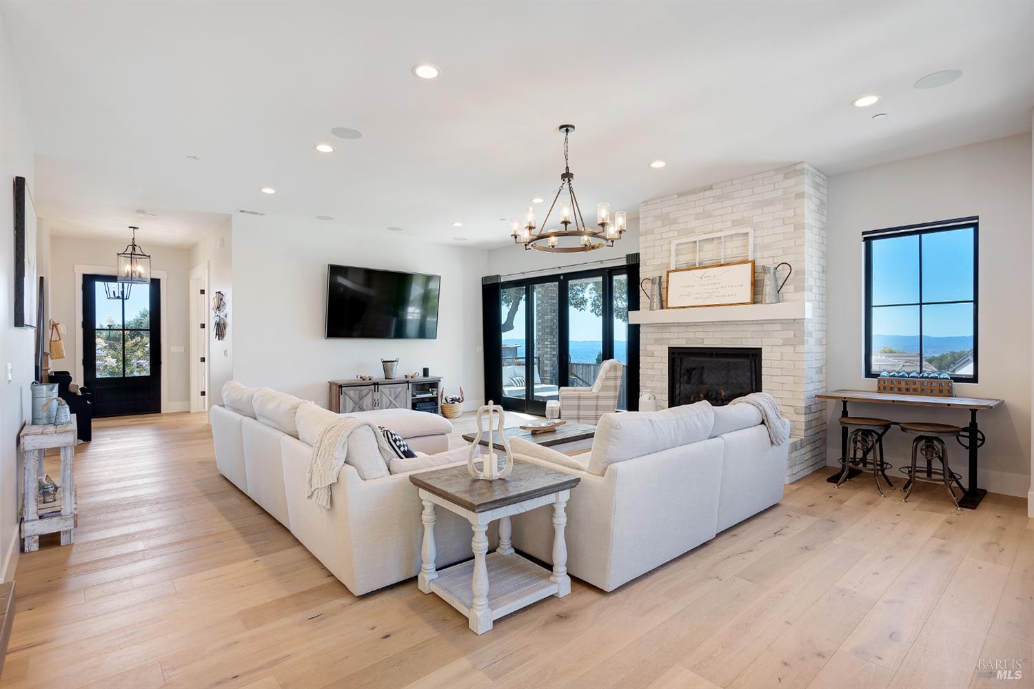3724 Stanhope Court Santa Rosa, CA 95404 - Photo 11 of 78 a living room with furniture fireplace and flat screen tv