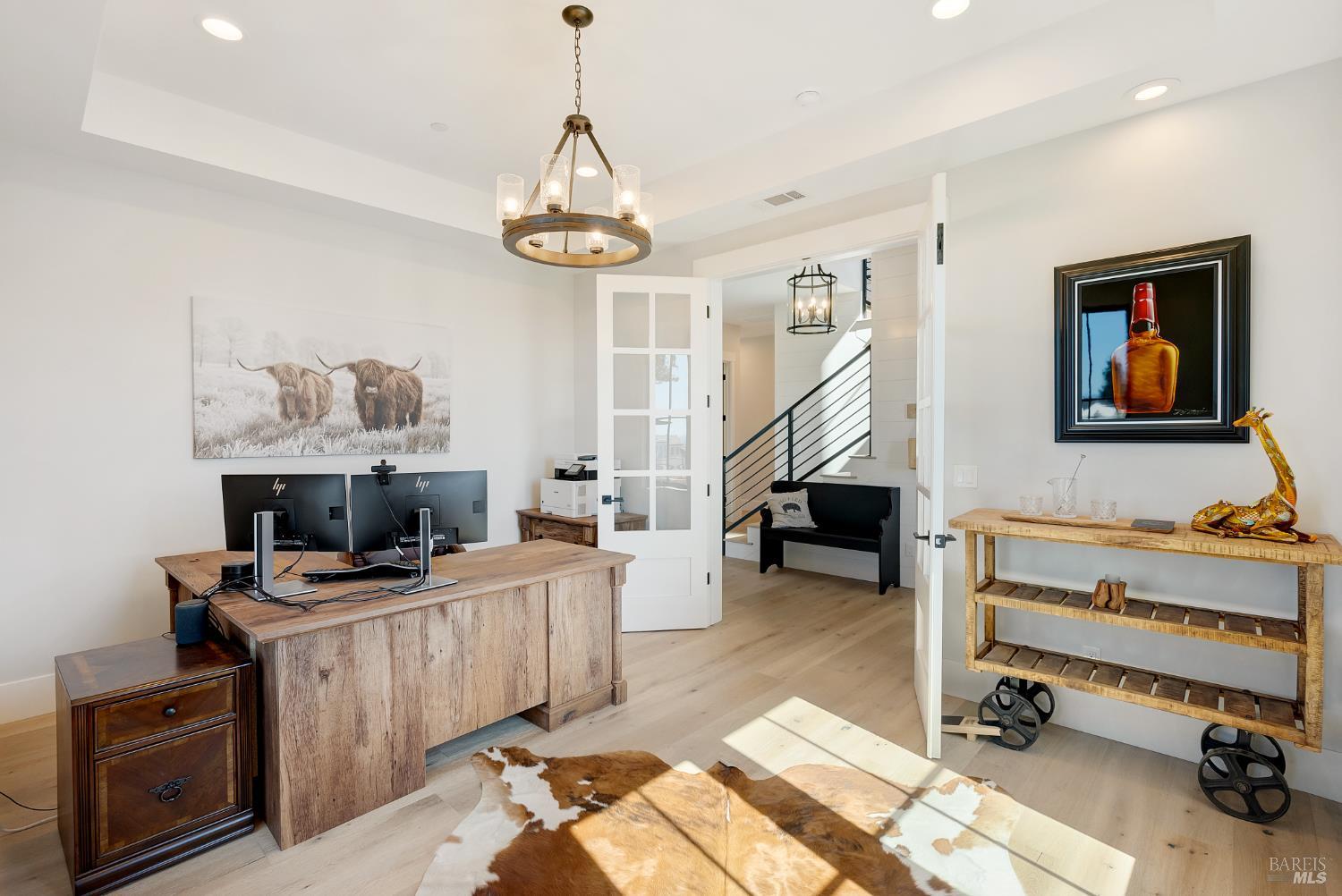3724 Stanhope Court Santa Rosa, CA 95404 - Photo 23 of 78 a view of a workspace with furniture and a ceiling fan