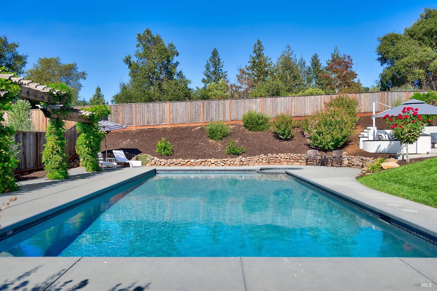3724 Stanhope Court Santa Rosa, CA 95404 - Photo 58 of 78 swimming pool view with plants