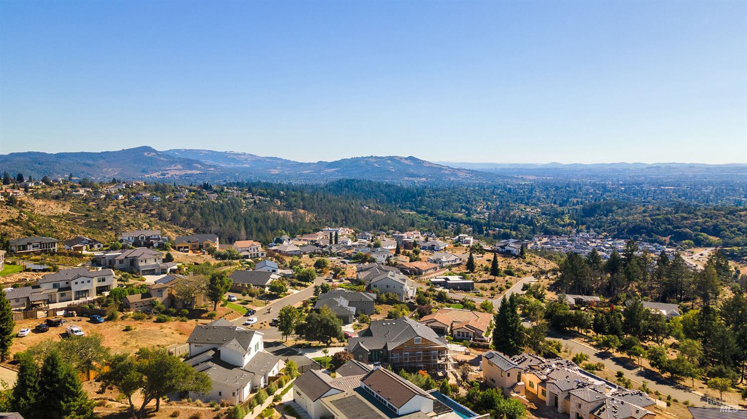 3724 Stanhope Court Santa Rosa, CA 95404 - Photo 77 of 78 an aerial view of residential house and green space