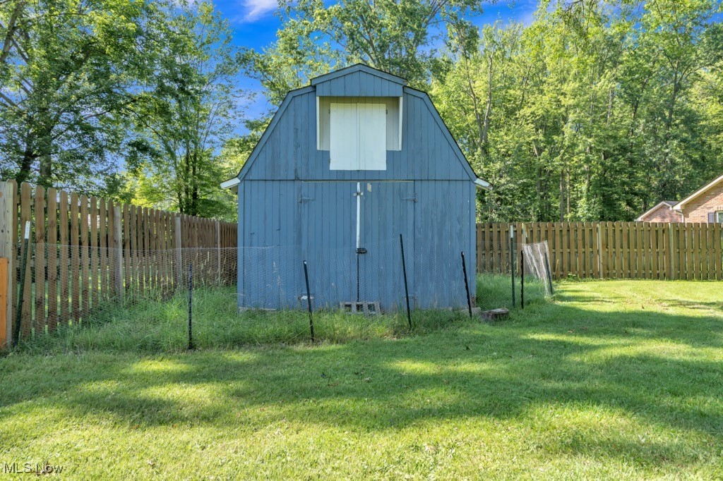 32588 Chestnut Ridge Road North Ridgeville, OH 44039 - Photo 12 of 49 View of shed featuring a fenced backyard