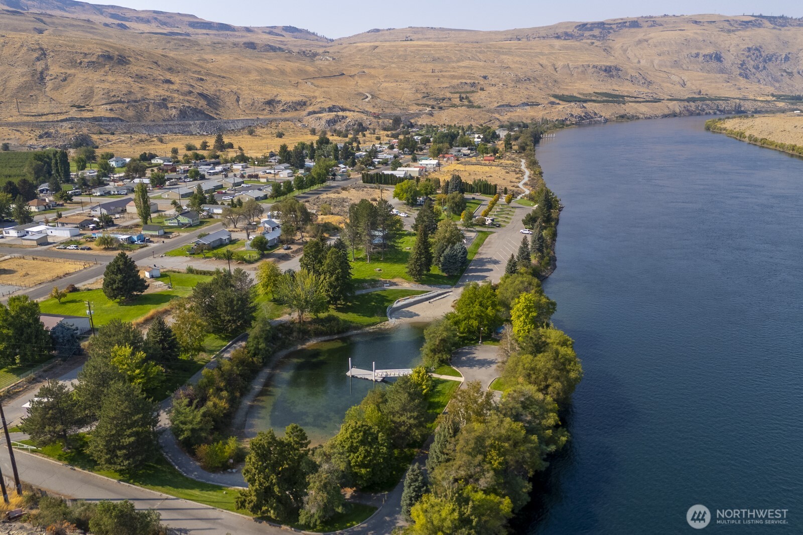 1751 Fairview Avenue Bridgeport, WA 98813 - Photo 4 of 13 an aerial view of residential houses with outdoor space