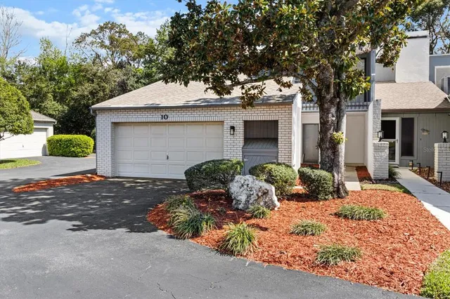 a view of backyard of house
