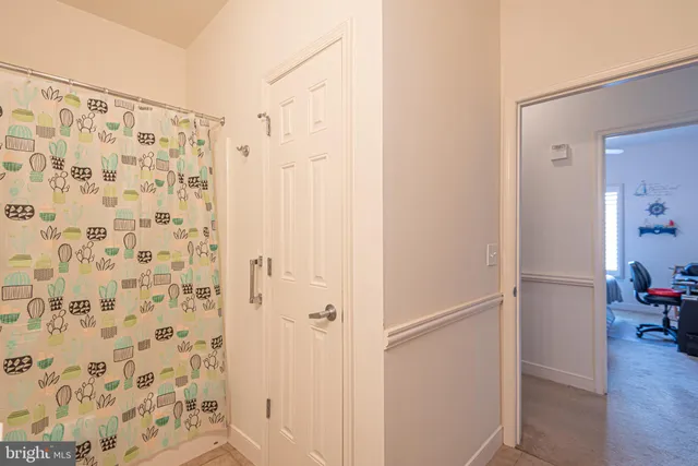 a view of bathroom with shower