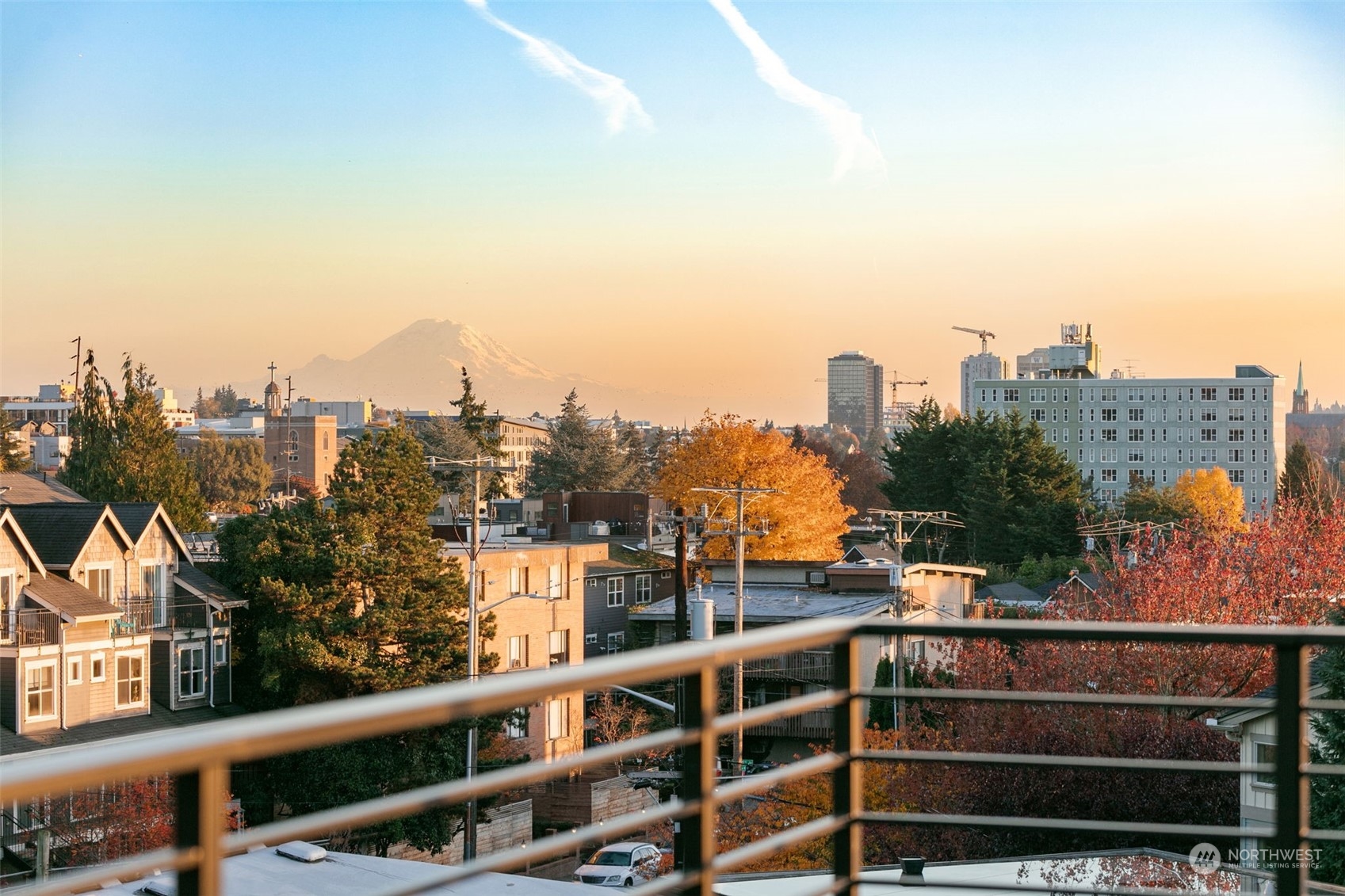 406 Northeast 75th Street Seattle, WA 98115 - Photo 21 of 29 a view of city from a balcony