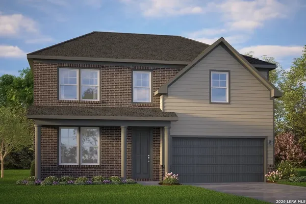 a front view of a house