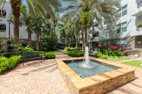 a view of a city with tall buildings