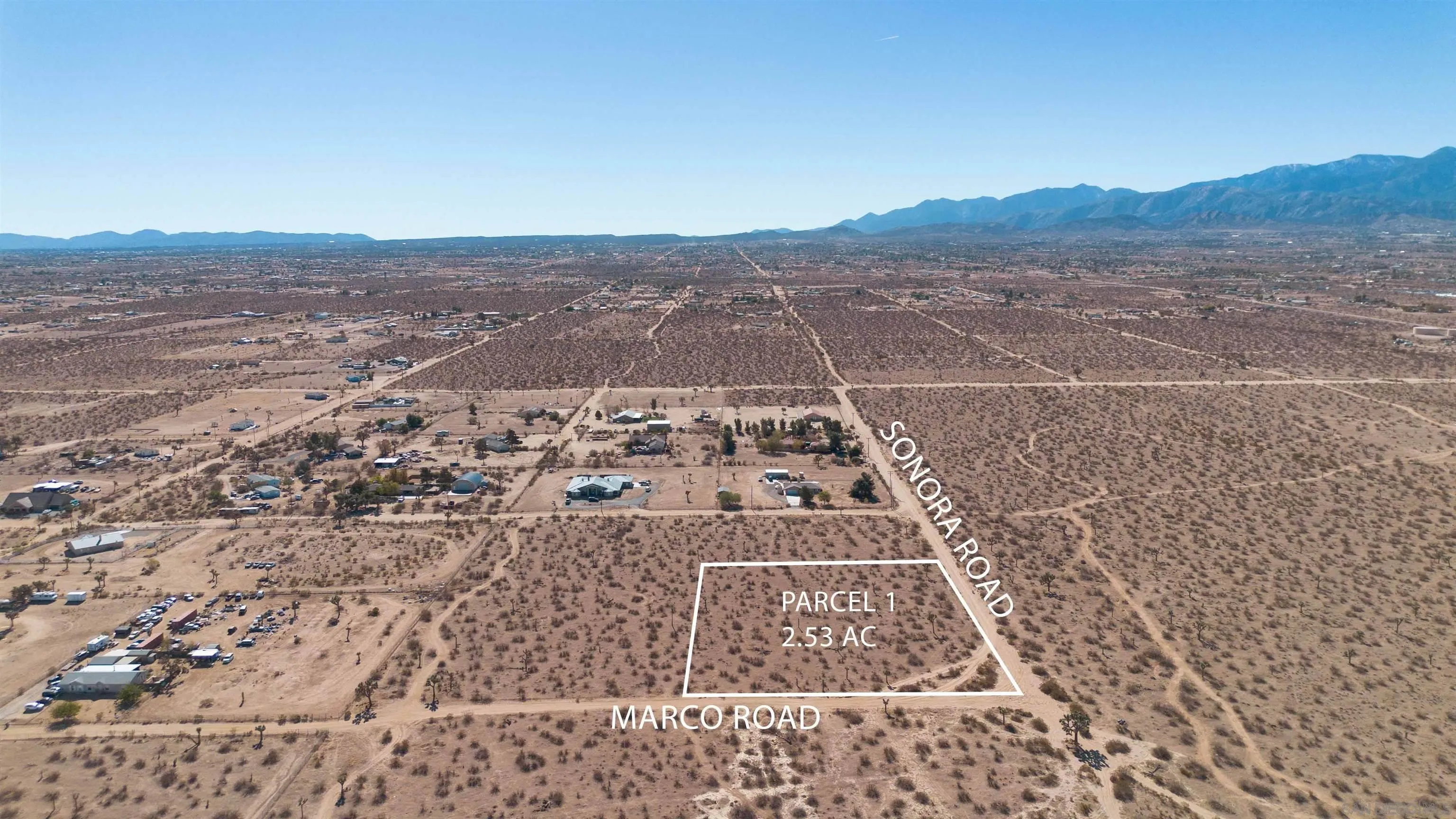 0 Marco Road, Unit 1 Phelan, CA 92371 - Photo 1 of 11 an aerial view of residential houses with outdoor space