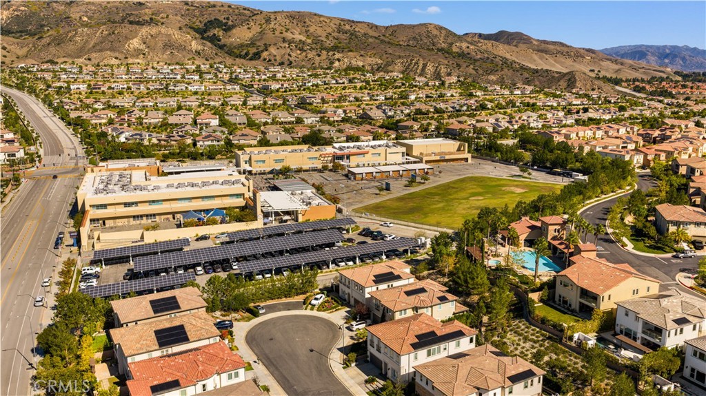 12000 Mirabel Way Porter Ranch, CA 91326 - Photo 56 of 59 an aerial view of residential houses with outdoor space