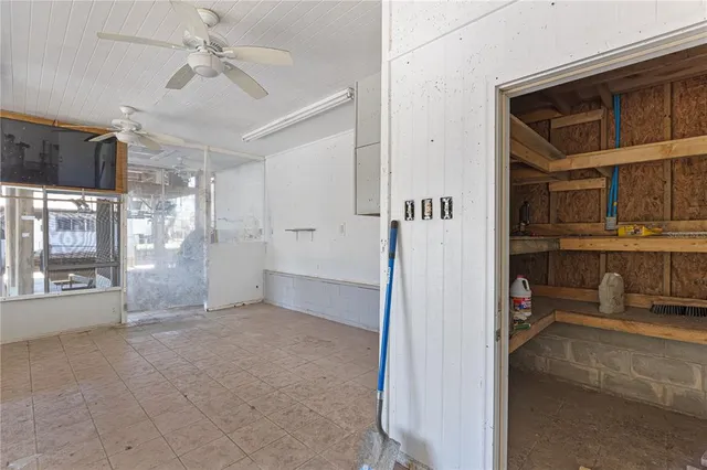 a view of an empty room