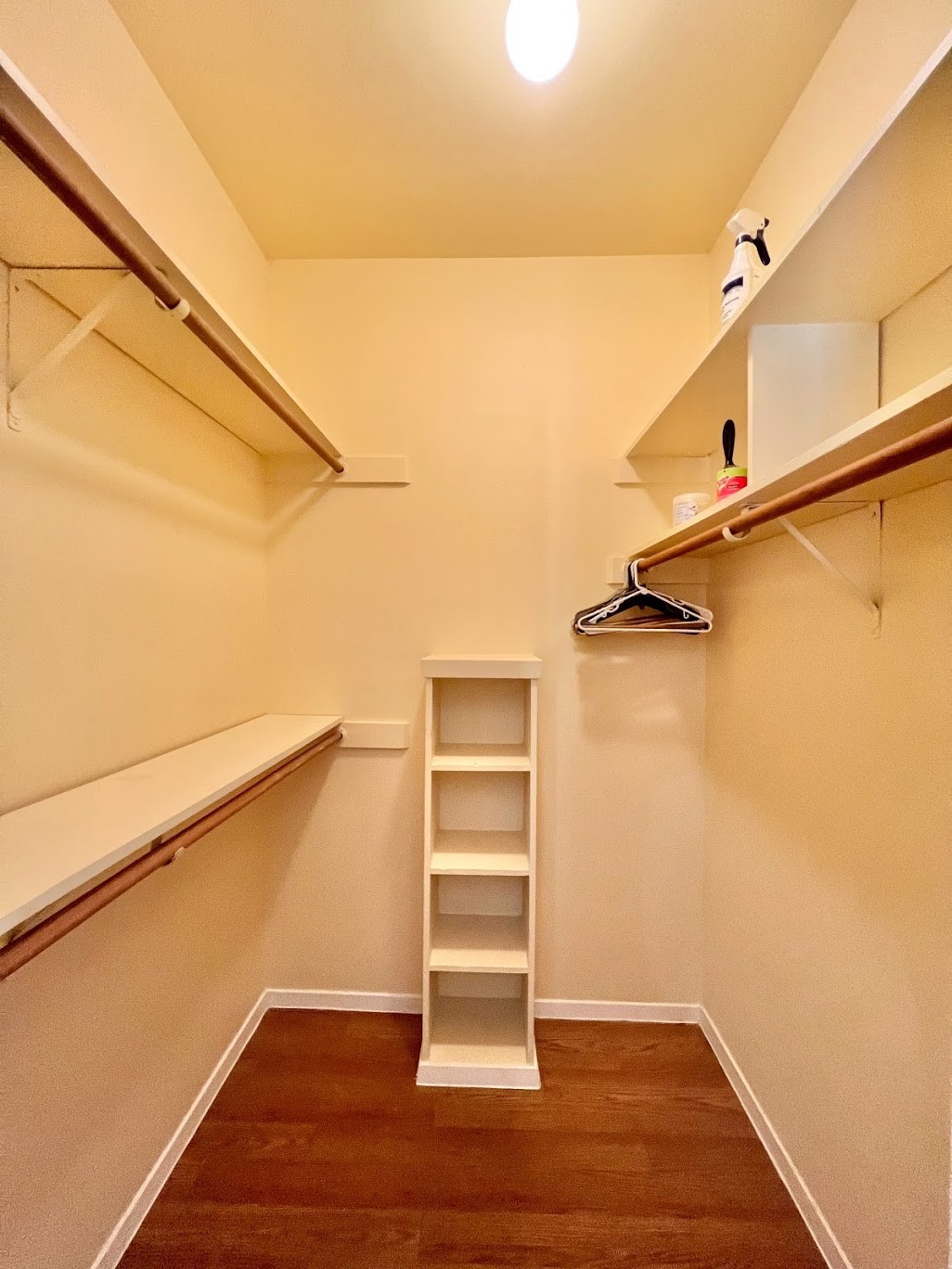 908 Poplar Street, Unit 207 Austin, TX 78705 - Photo 14 of 19 a view of walk in closet with empty racks