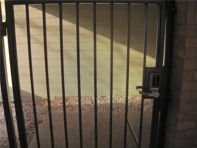 a view of a balcony with staircase