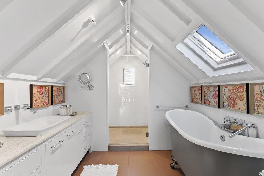 109 Central Avenue Capitola, CA 95010 - Photo 38 of 79 a bathroom with a sink and a mirror