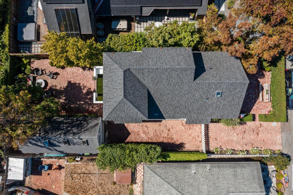 109 Central Avenue Capitola, CA 95010 - Photo 60 of 79 an aerial view of a house with yard