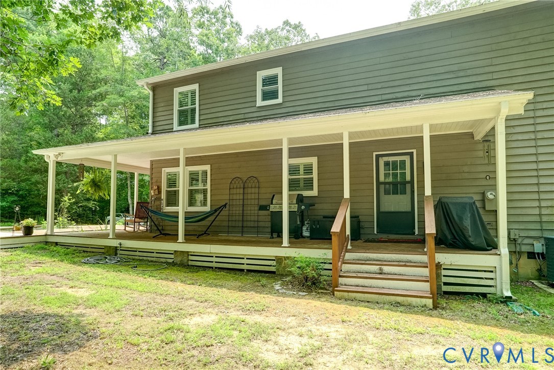 1174 Dorset Road Powhatan, VA 23139 - Photo 29 of 38 Another back porch view. Door coming off laundry r