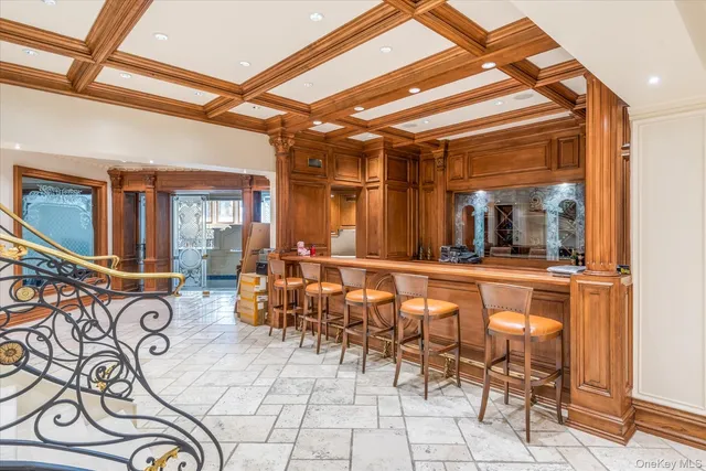 a room with lots of table and chairs