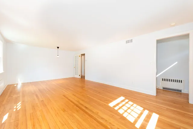 a view of an empty room