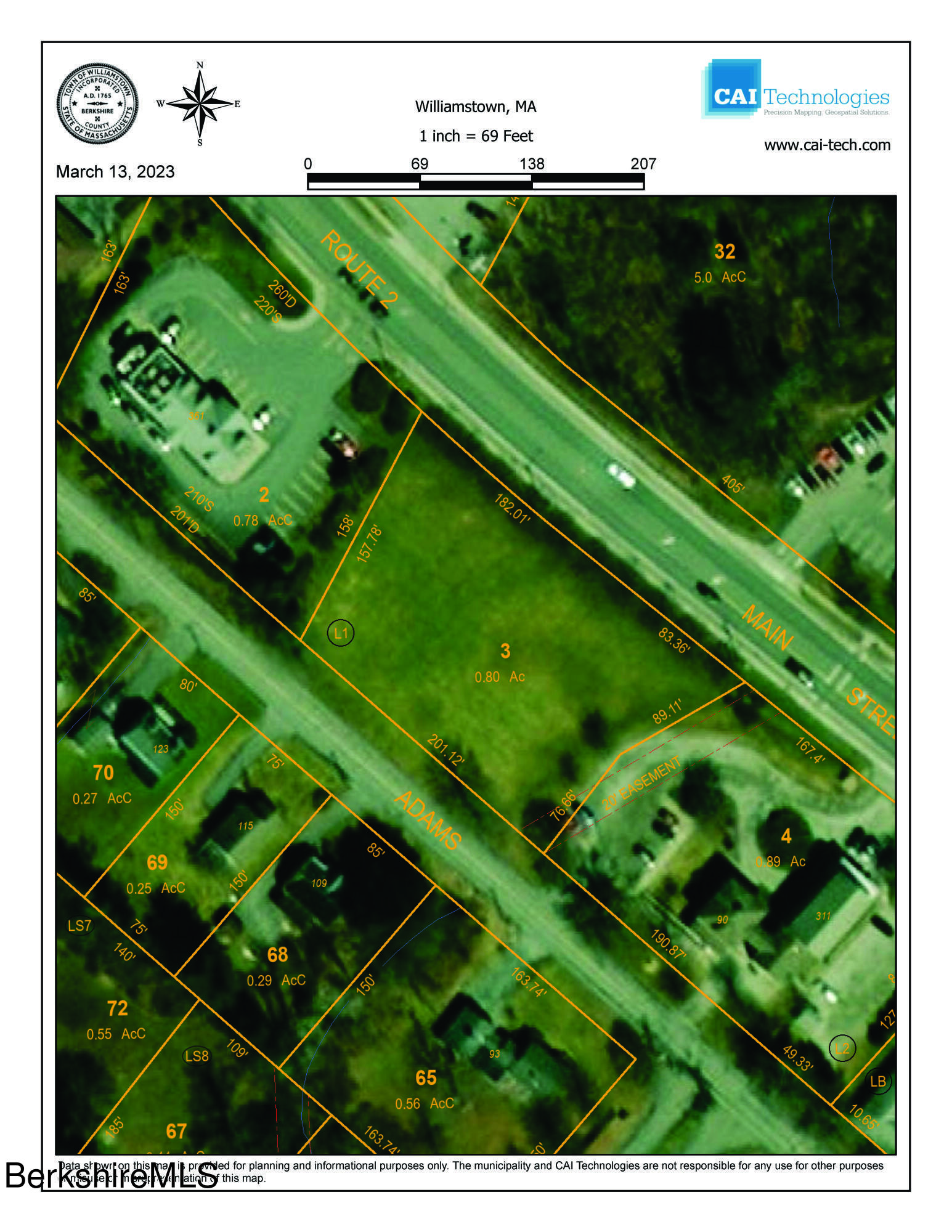 Main Street Williamstown, MA 01267 - Photo 10 of 11 0 Main St. aerial town map