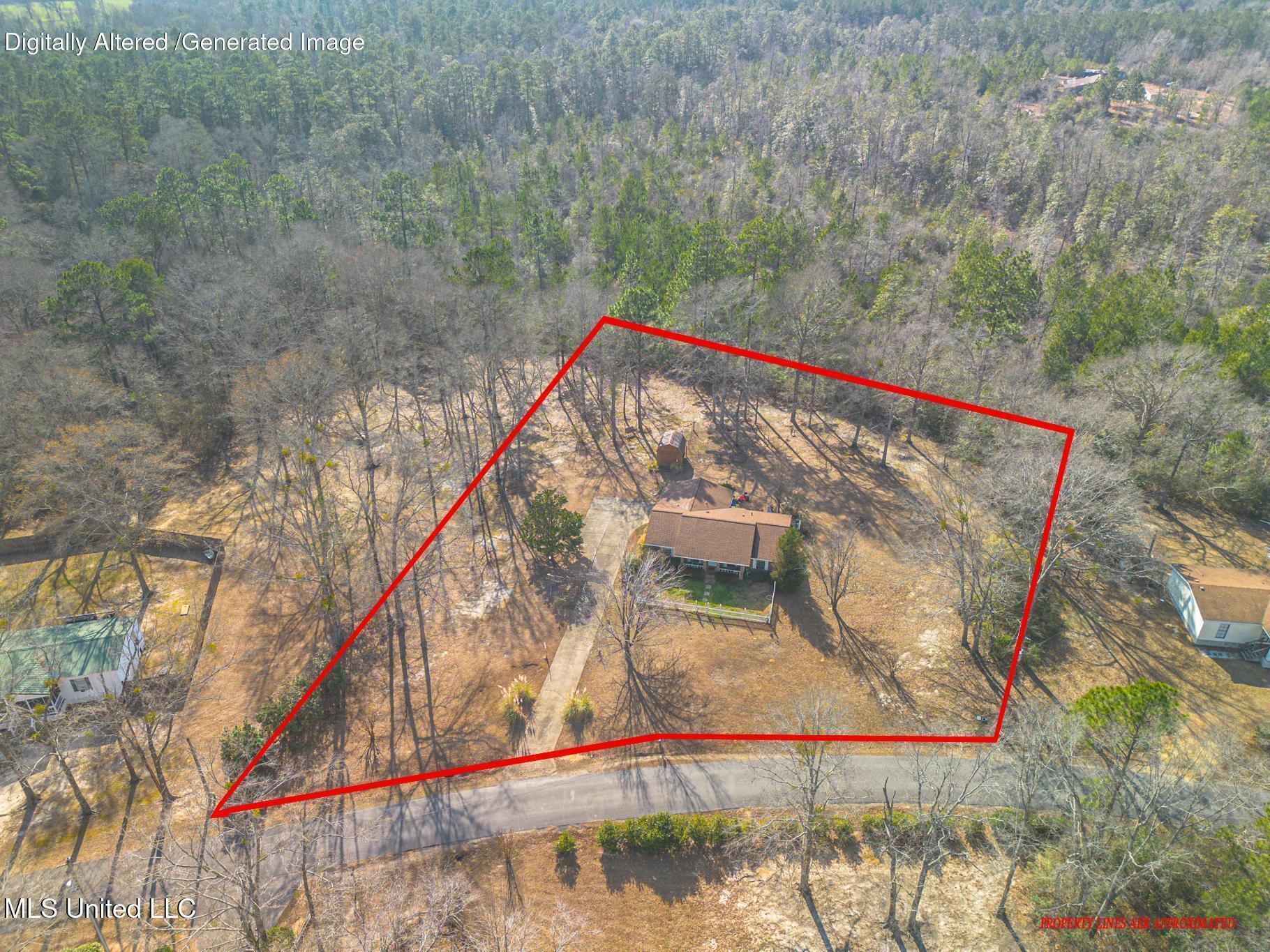 123 Carl Taylor Road Wiggins, MS 39577 - Photo 3 of 19 Aerial-1Acre