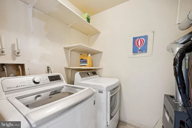 a room with storage and utility