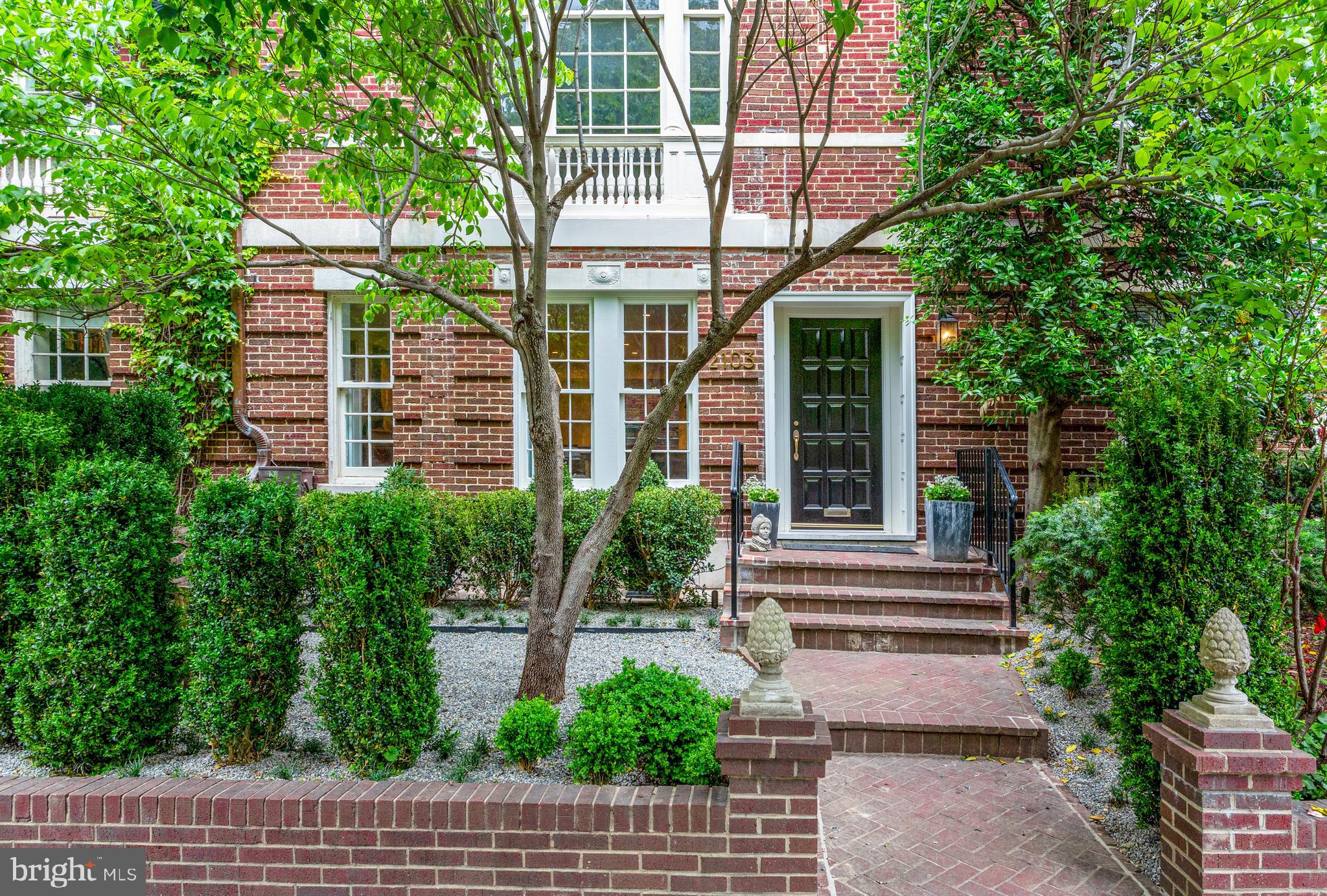 2103 R Street Northwest Washington, DC 20008 - Photo 2 of 36 Newly Redesigned Front Garden