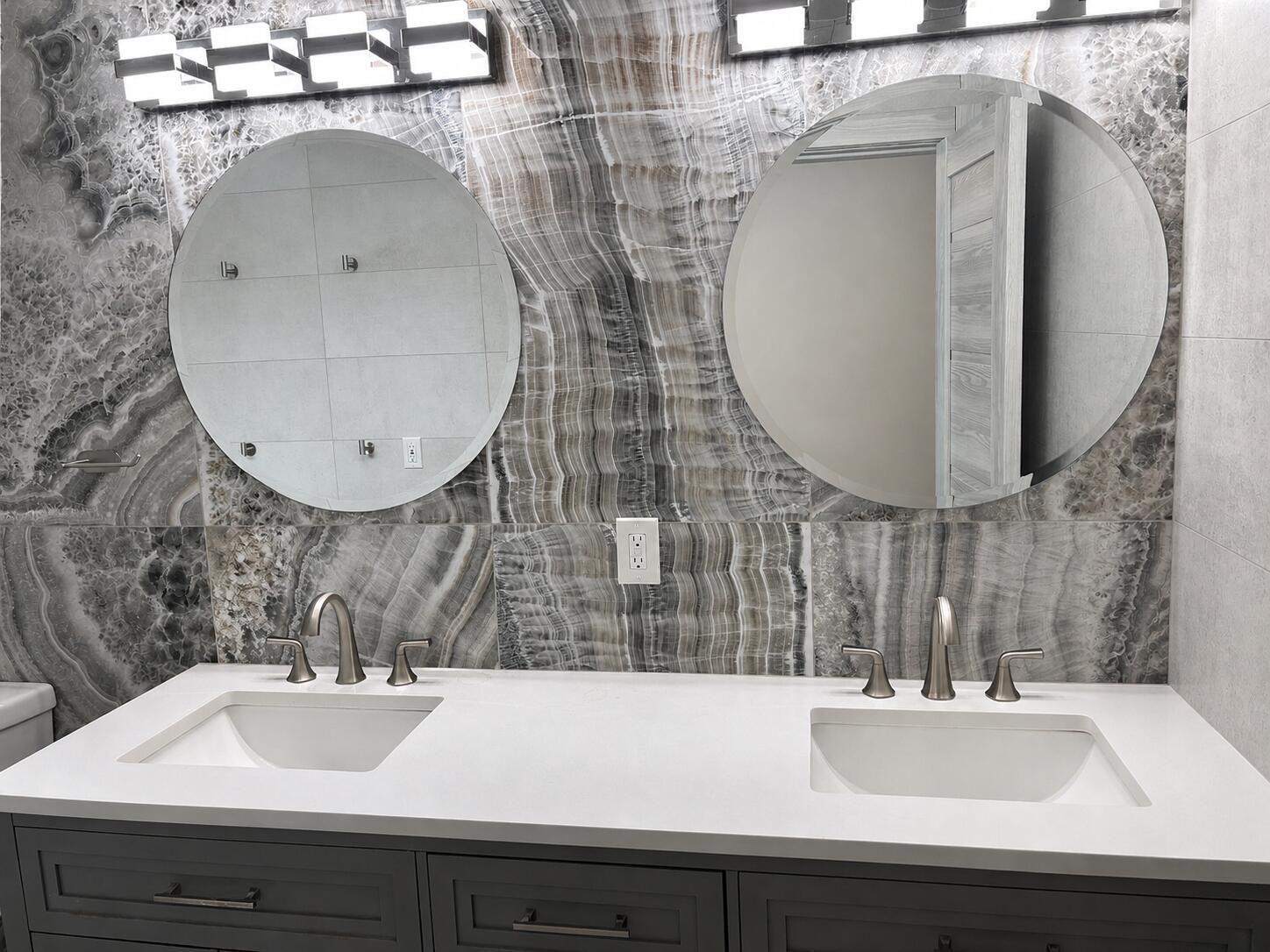 330 Sandalwood Lane Boca Raton, FL 33487 - Photo 14 of 23 a bathroom with a sink and a mirror