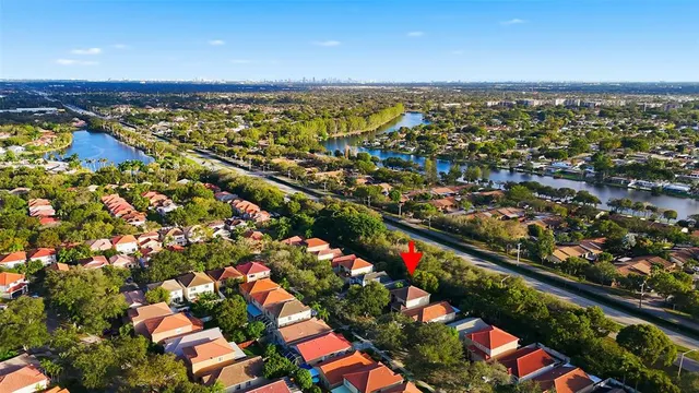 a view of city and ocean