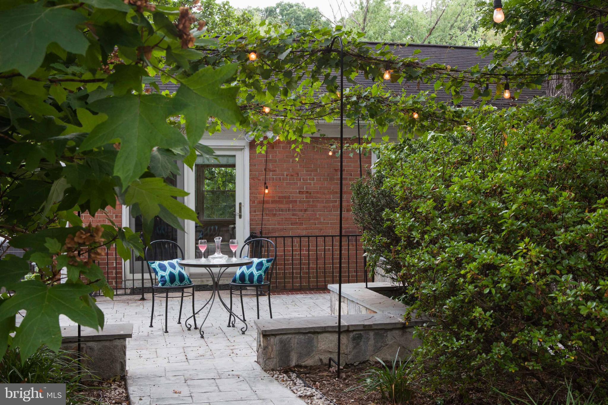 1007 West Braddock Road Alexandria, VA 22302 - Photo 4 of 55 a view of a patio with table and chairs and potted plants