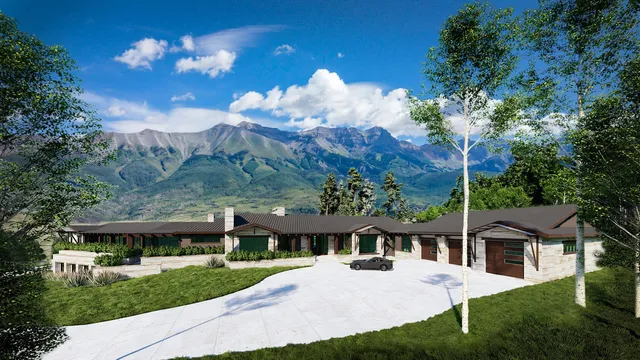 a view of house with yard and green space