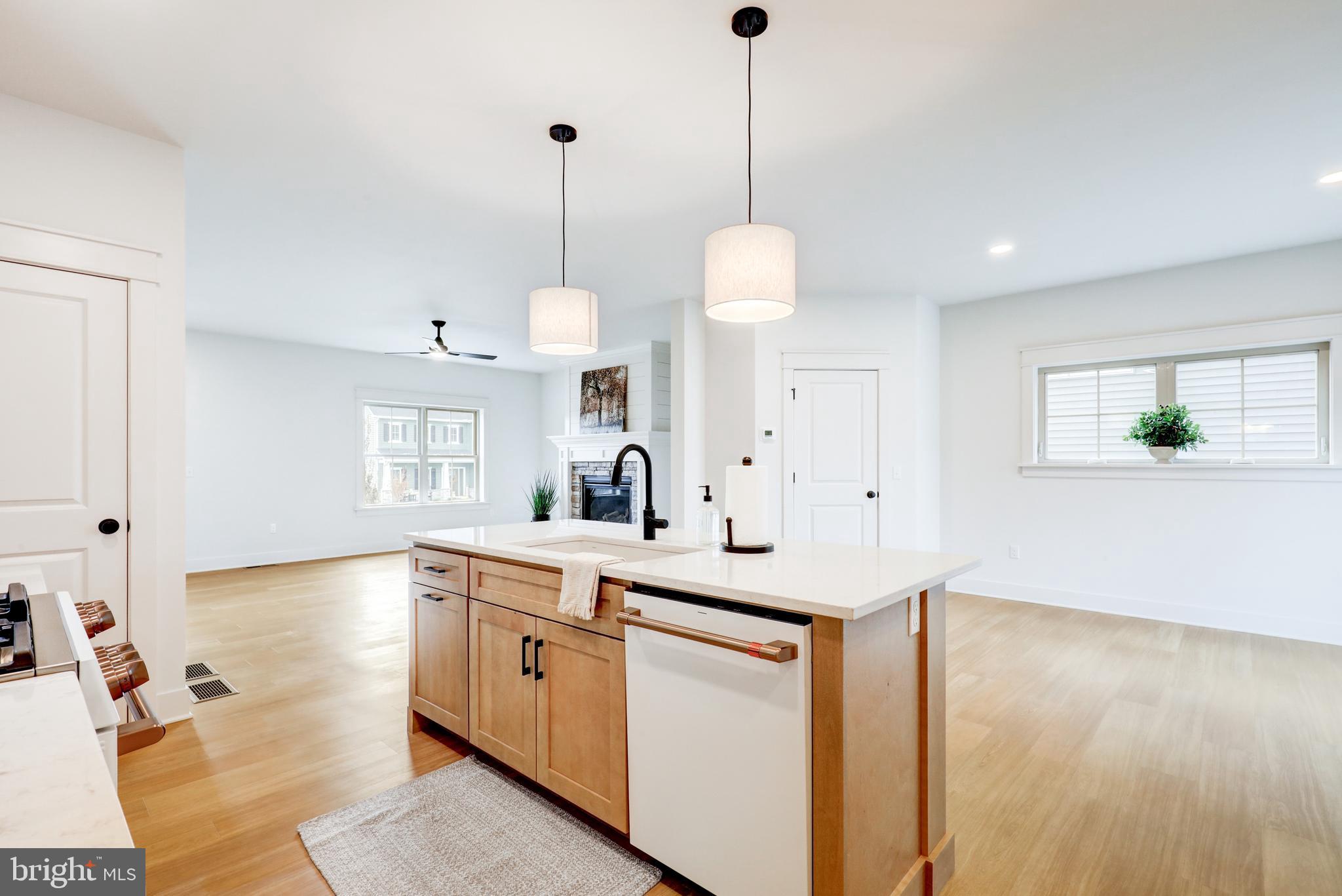 218 Parkside Place Lancaster, PA 17602 - Photo 21 of 48 a view of a kitchen with a sink dishwasher and wooden floor