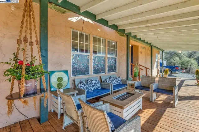 a outdoor living with furniture