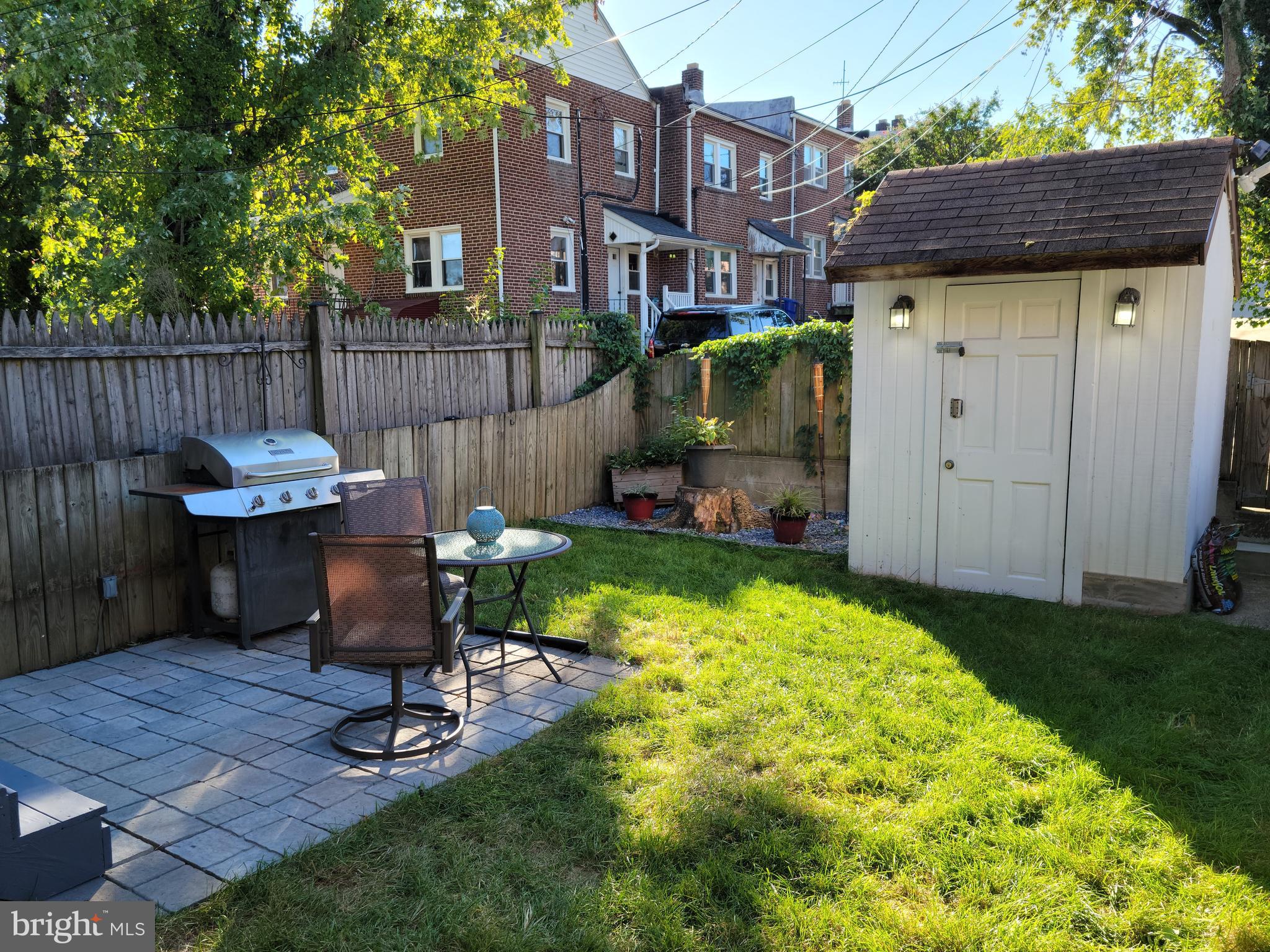 6507 Frederick Road Baltimore, MD 21228 - Photo 50 of 50 fully fenced back yard with patio/shed