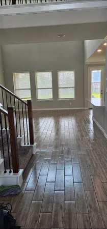 a view of wooden floor